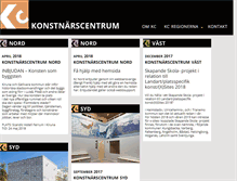 Tablet Screenshot of konstnarscentrum.org